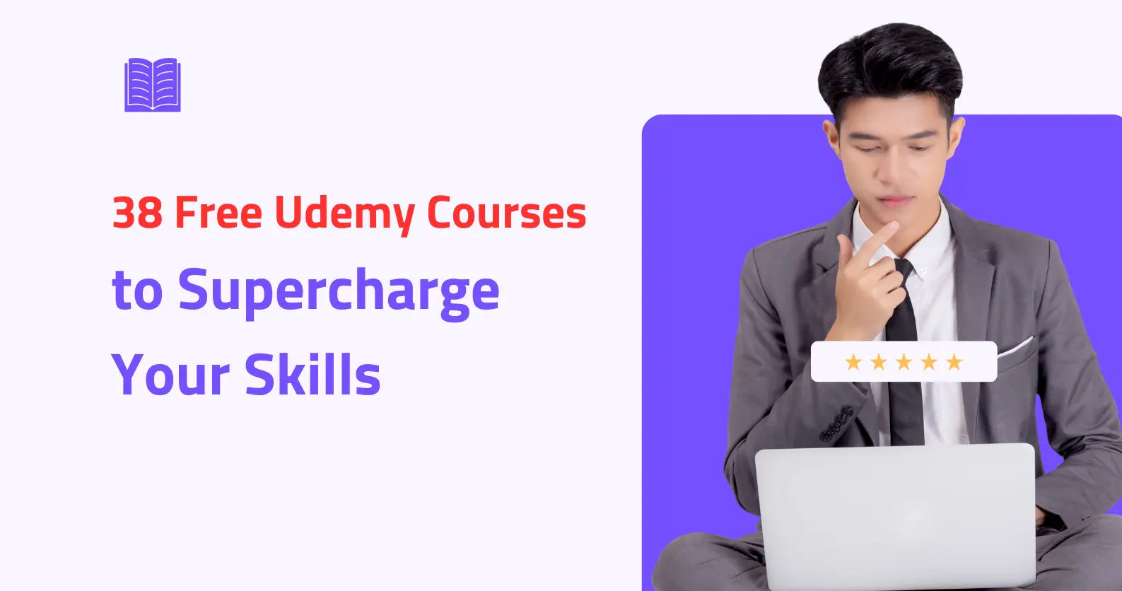 A collage of Udemy course thumbnails showcasing diverse topics such as digital marketing, programming, and graphic design. The courses are part of the '38 Free Udemy Courses' collection, offering a range of educational opportunities for learners.